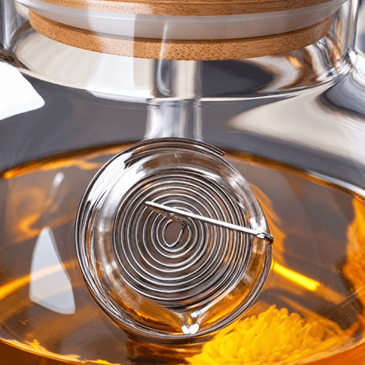 Glass Tea Kettle with Bamboo Lid