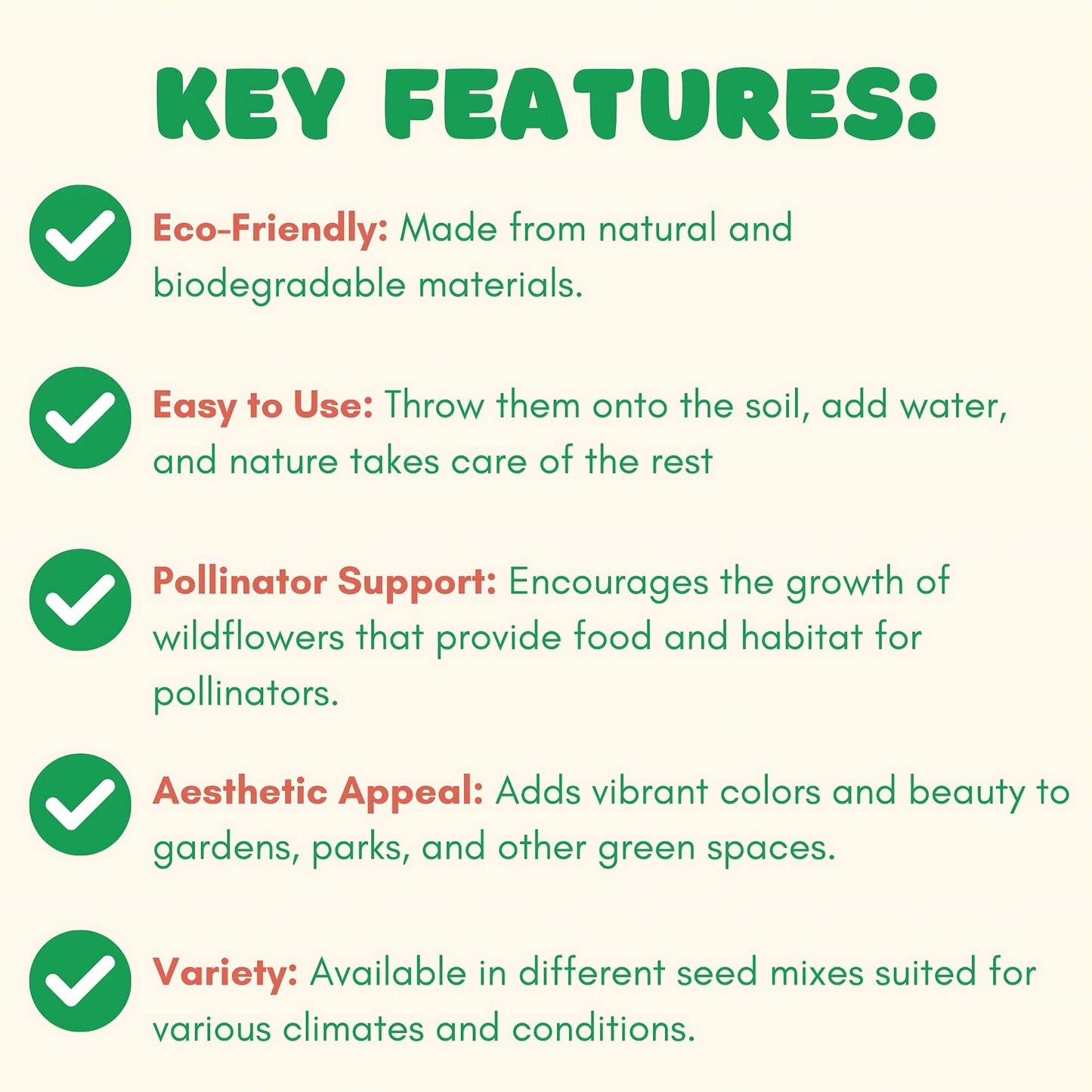 Blossombs Wildflower Seed Ball Box - 9 Balls