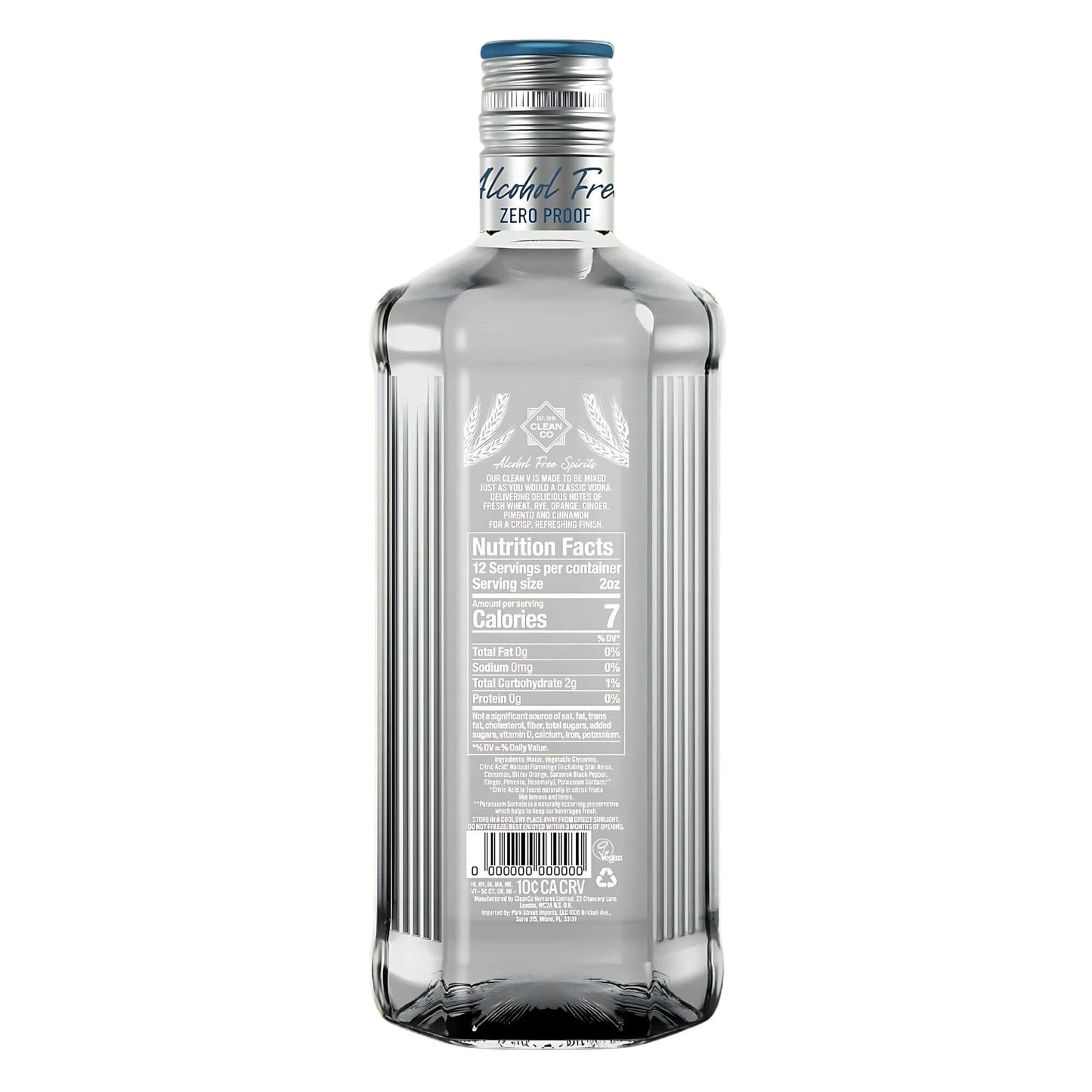 CleanCo Clean V Zero Proof Vodka