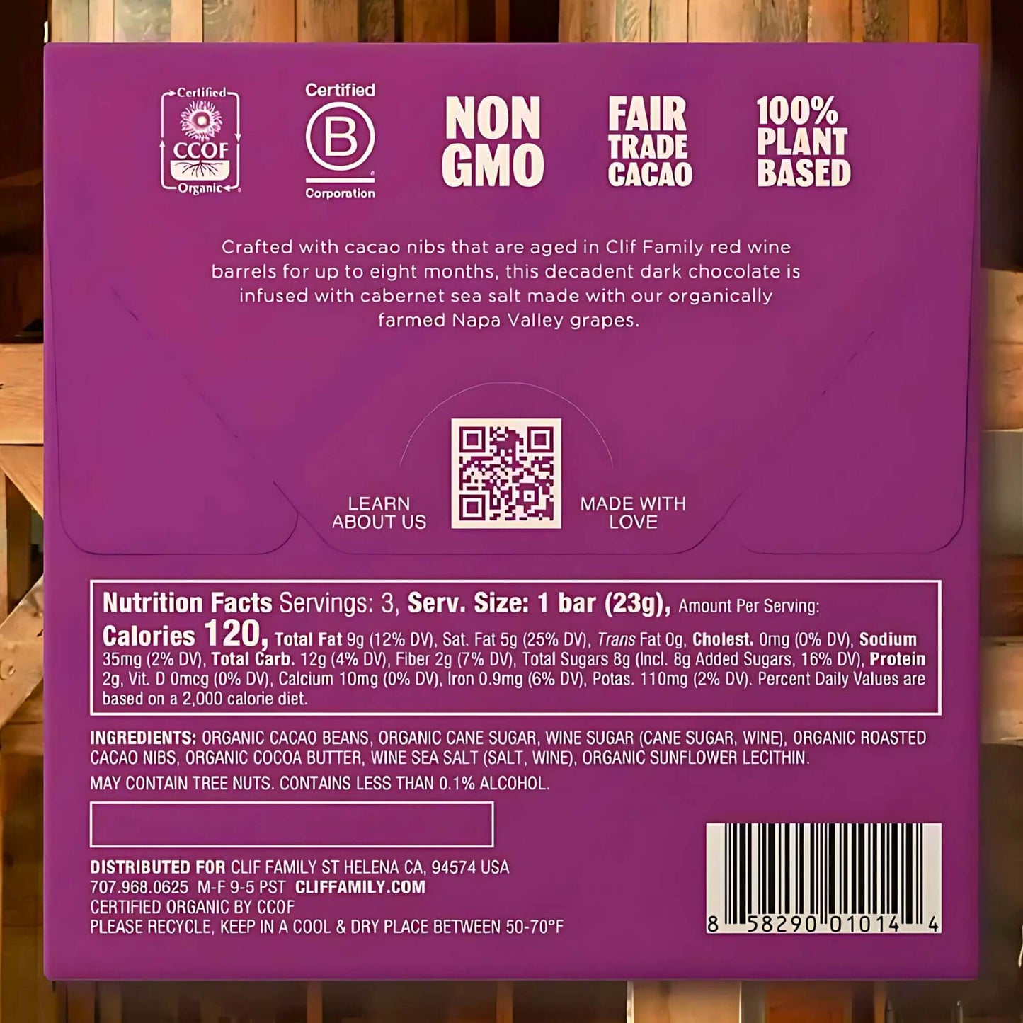 Napa Noir Dark Chocolate Bar - Clif Family