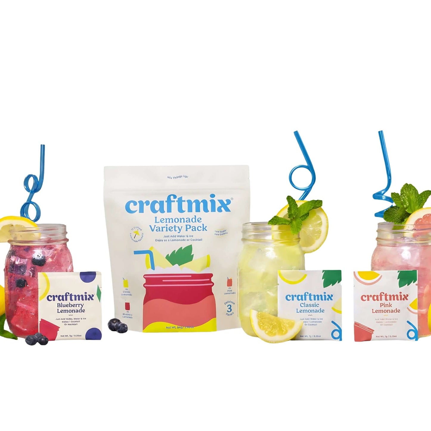 Craftmix Lemonade Variety Pack Cocktail Mixers