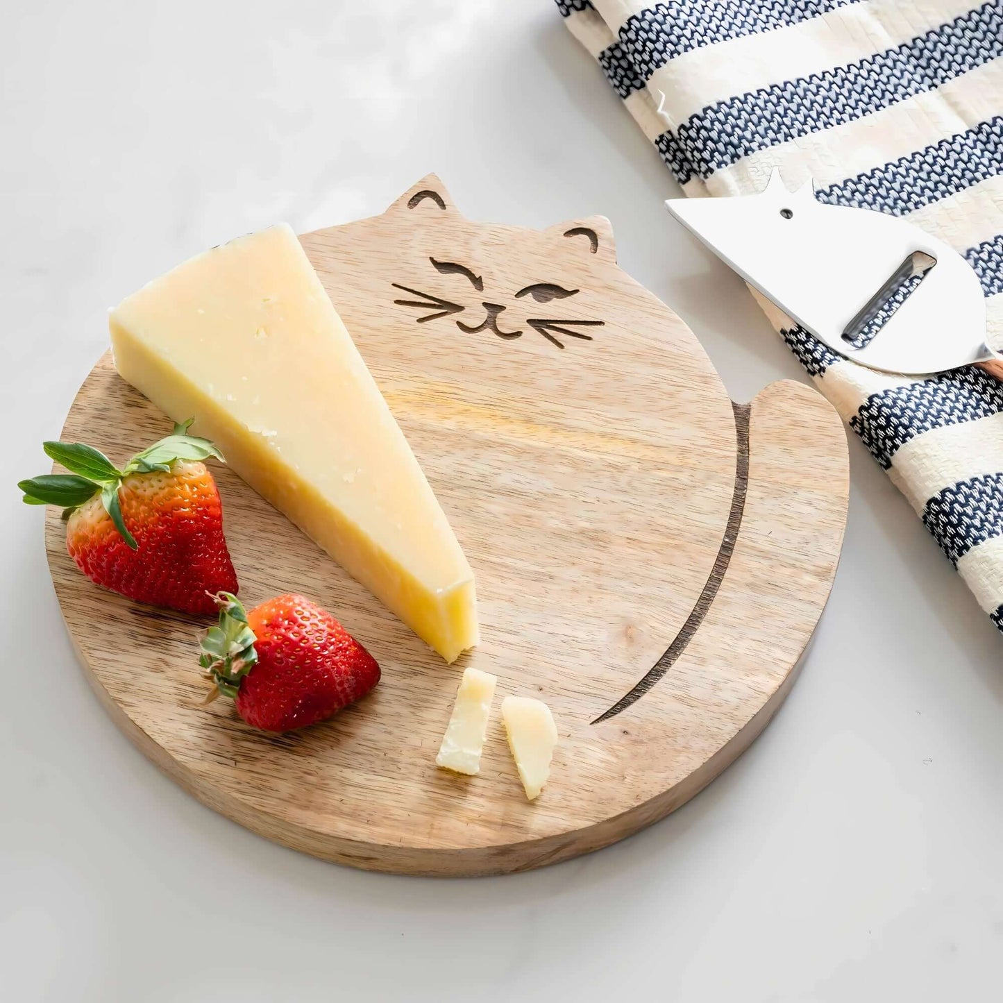 Charcuterie Board - Mango Wood Cat - Fair Trade