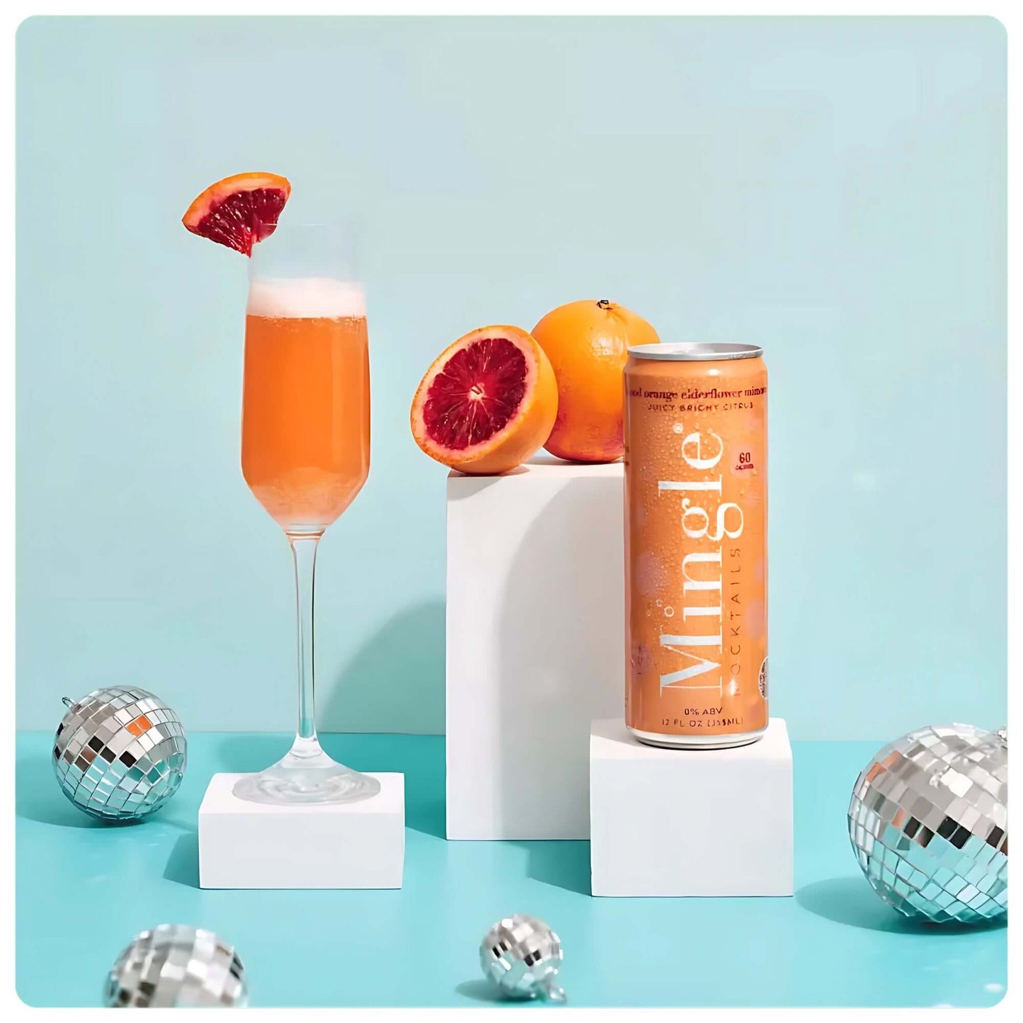 Mimosa - Blood Orange Elderflower Mocktail - Mingle