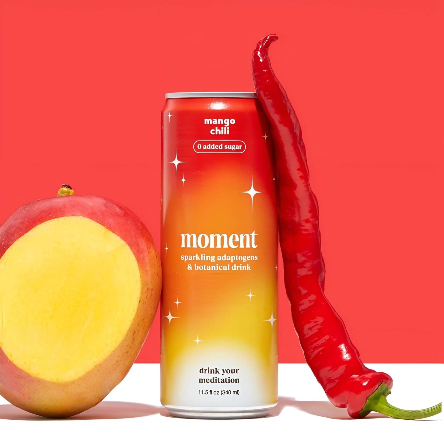 Mango Chili Botanical Soda By Moment