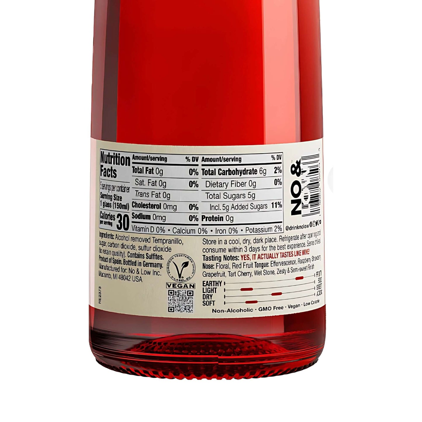 No & Low Non-Alcoholic Sparkling Rosé Wine