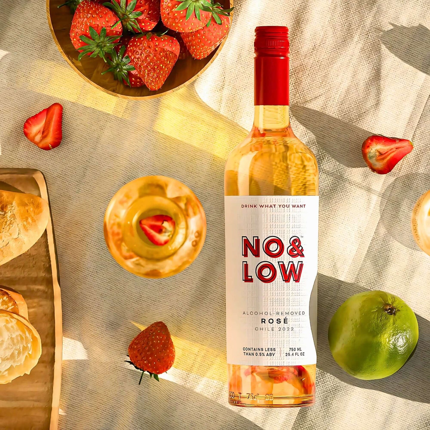 Non-Alcoholic Rosé Wine 2022 - No & Low