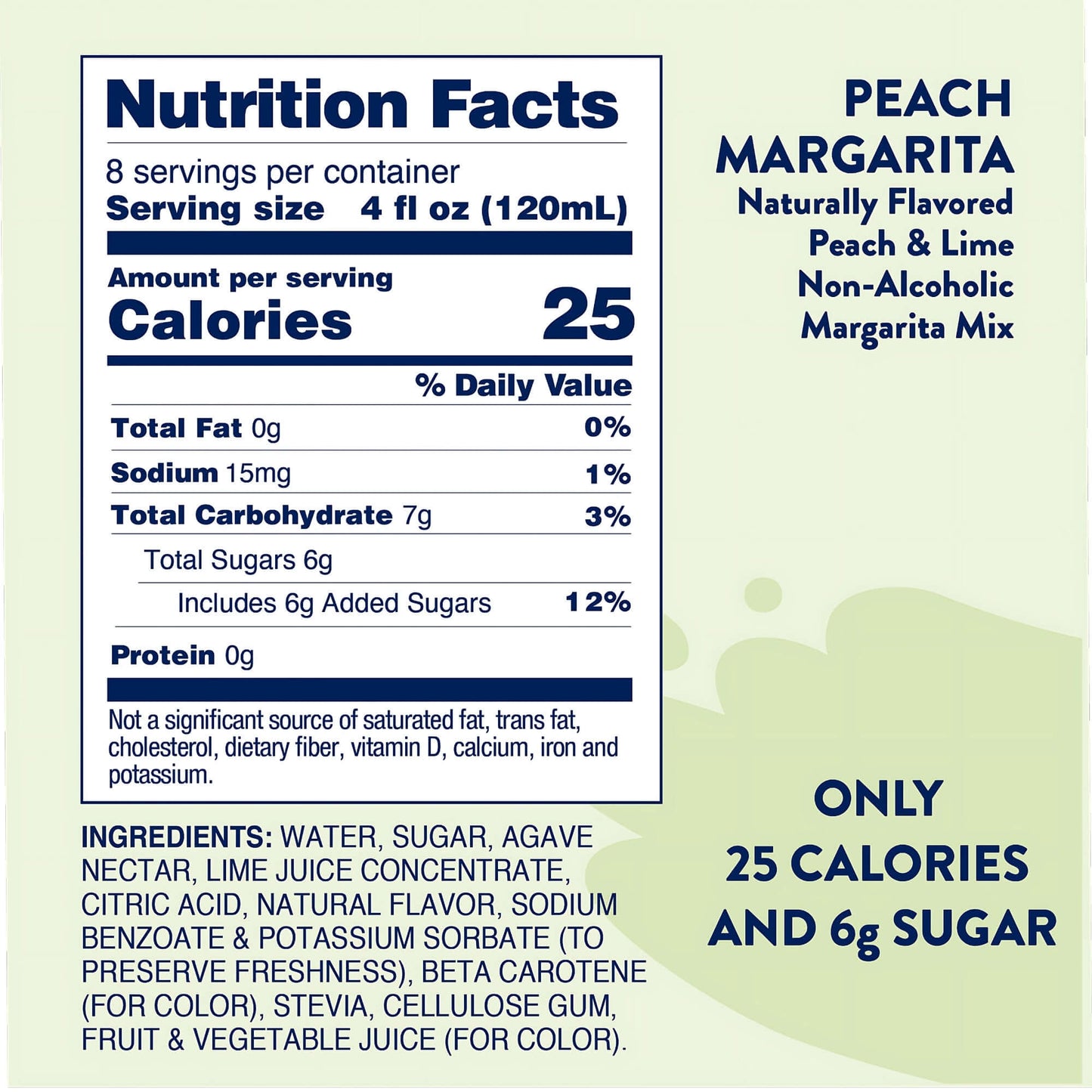Jordan's Natural Peach Margarita Mixer