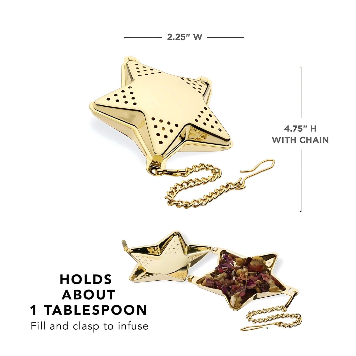 Infuser For Loose Leaf Tea - Gold Star