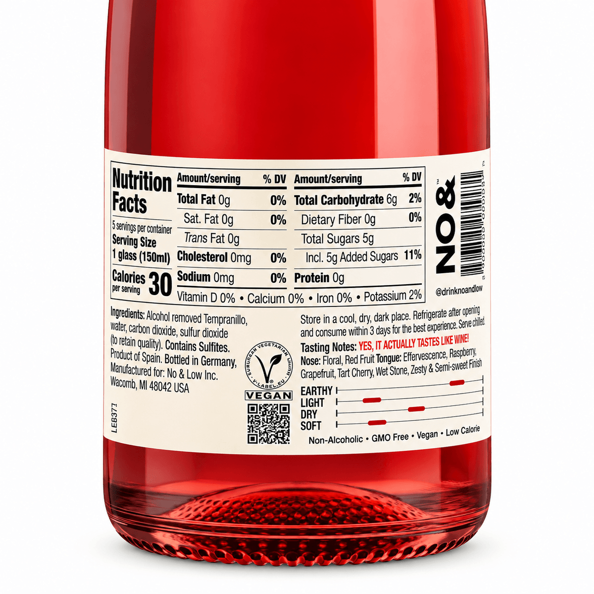 Non-Alcoholic Sparkling Rosé - No & Low