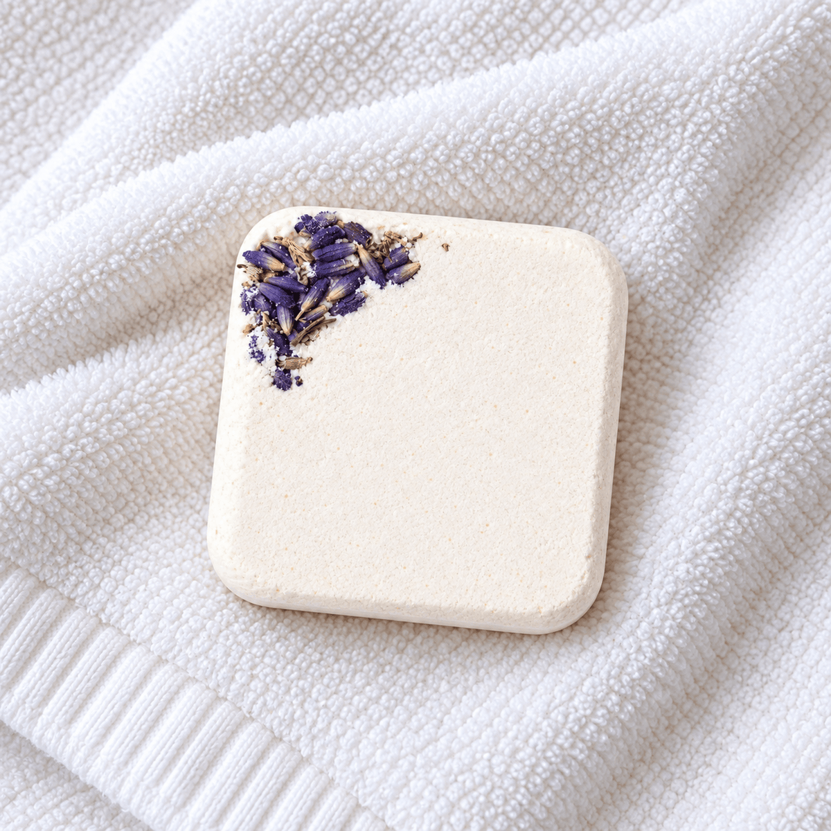Lavender Bath Bomb with Lavender Buds - Relaxing Bath Soak