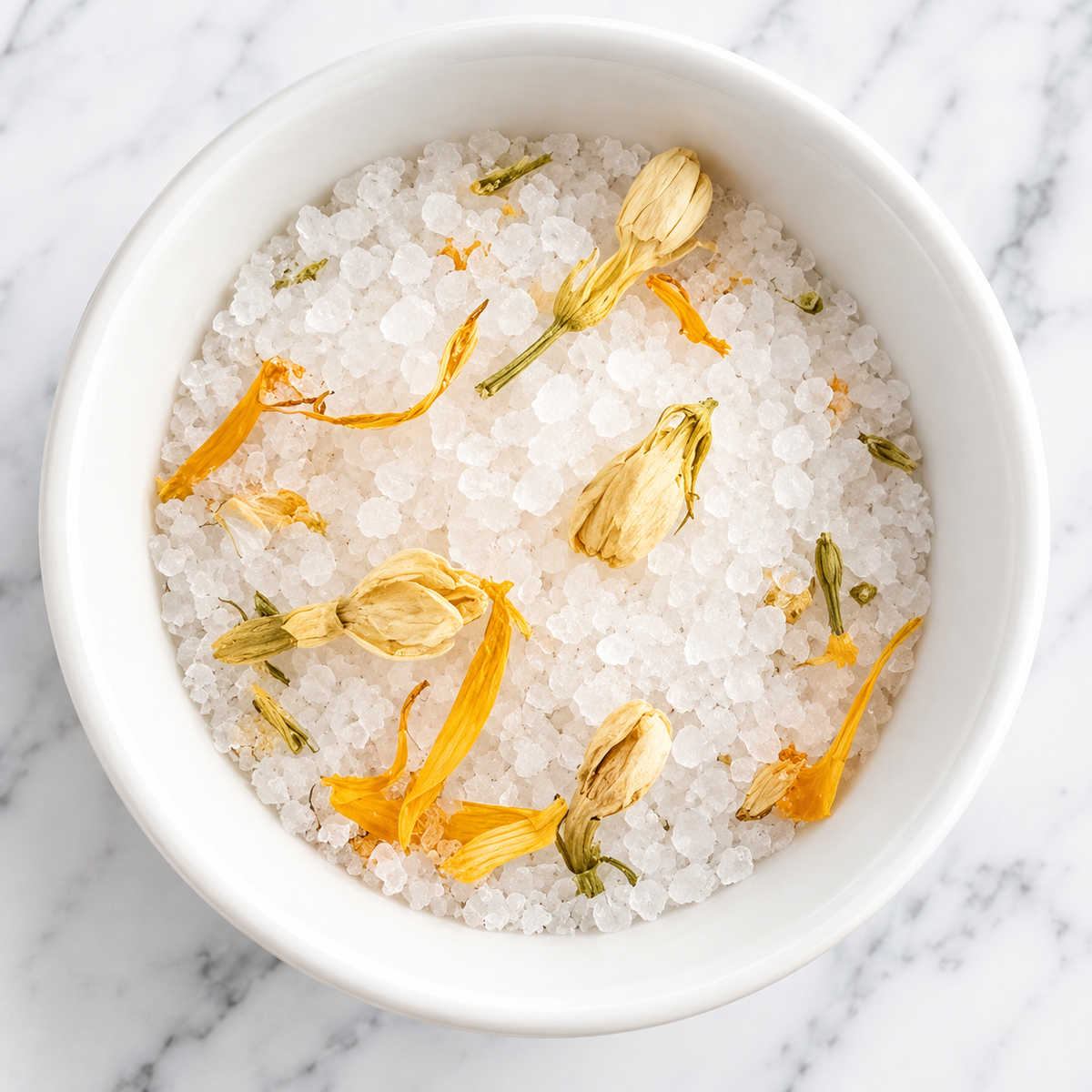 Bath Salts - Jasmine With Calendula Petals