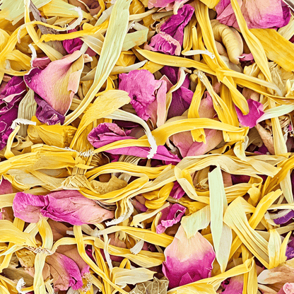 Edible Flower Sprinkles - Calendula, Rose & Lotus