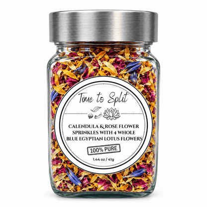 Edible Flower Sprinkles - Calendula, Rose & Lotus