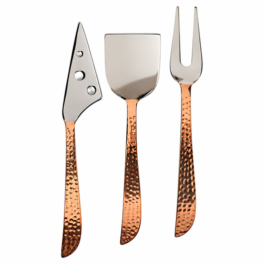 Cheese Servers With Hammered Handles - Fair Trade