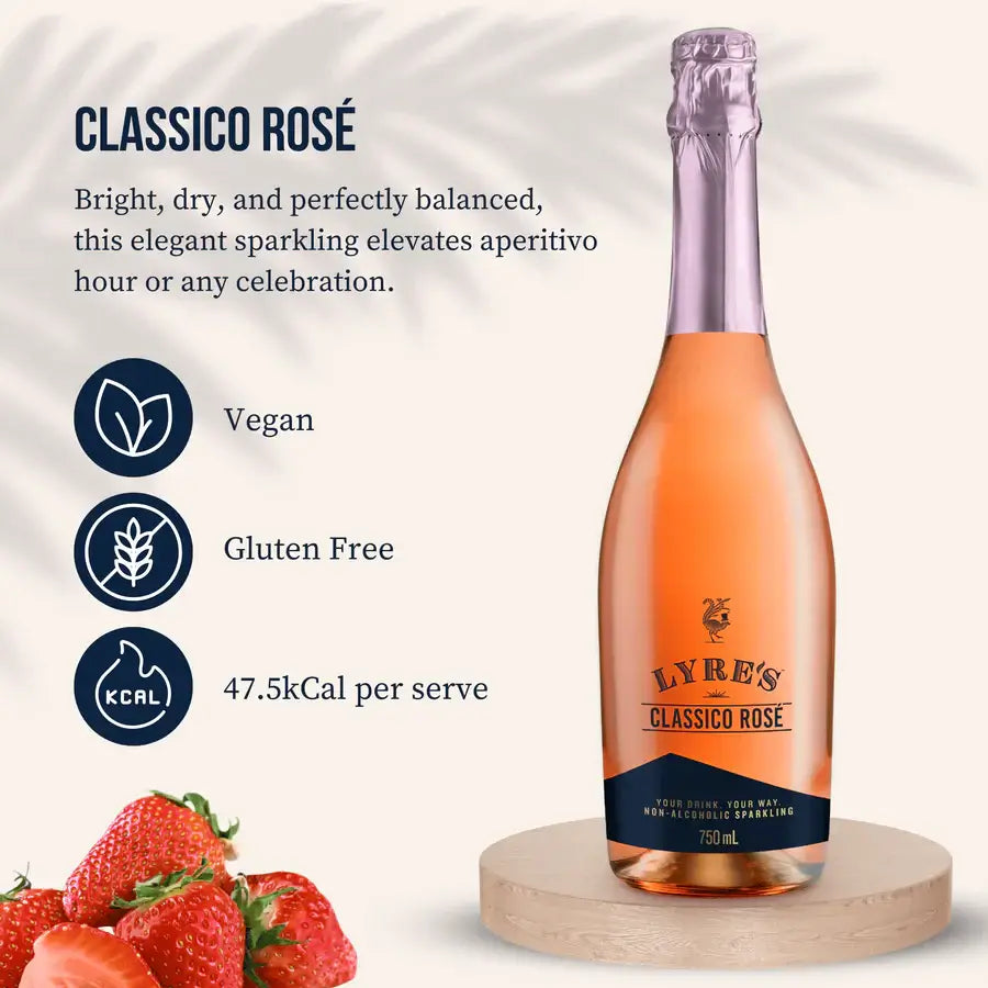 Non-Alcoholic Sparkling Wine - Lyre’s Classico Rosé