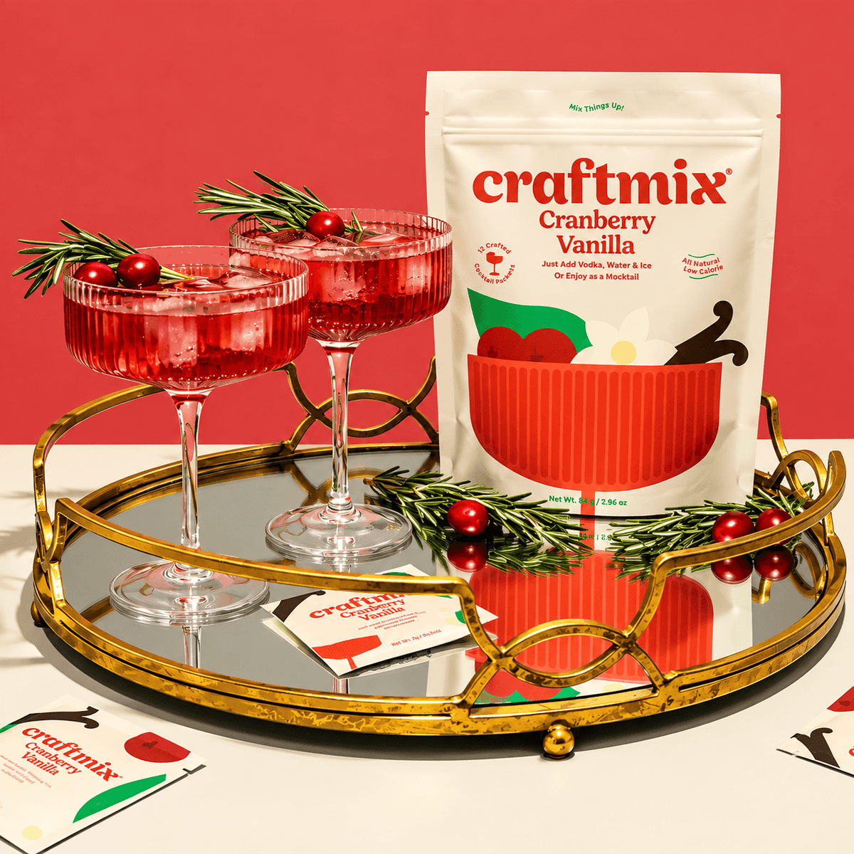 Cranberry Vanilla Cocktail Mixer - Craftmix