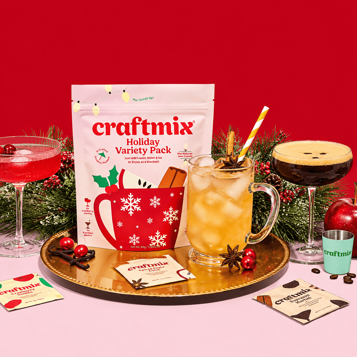 Holiday Cocktail Mixer Variety Pack - Craftmix