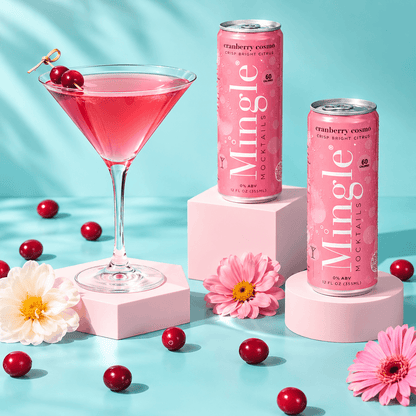Cranberry Cosmo Mocktail - Mingle Cocktail
