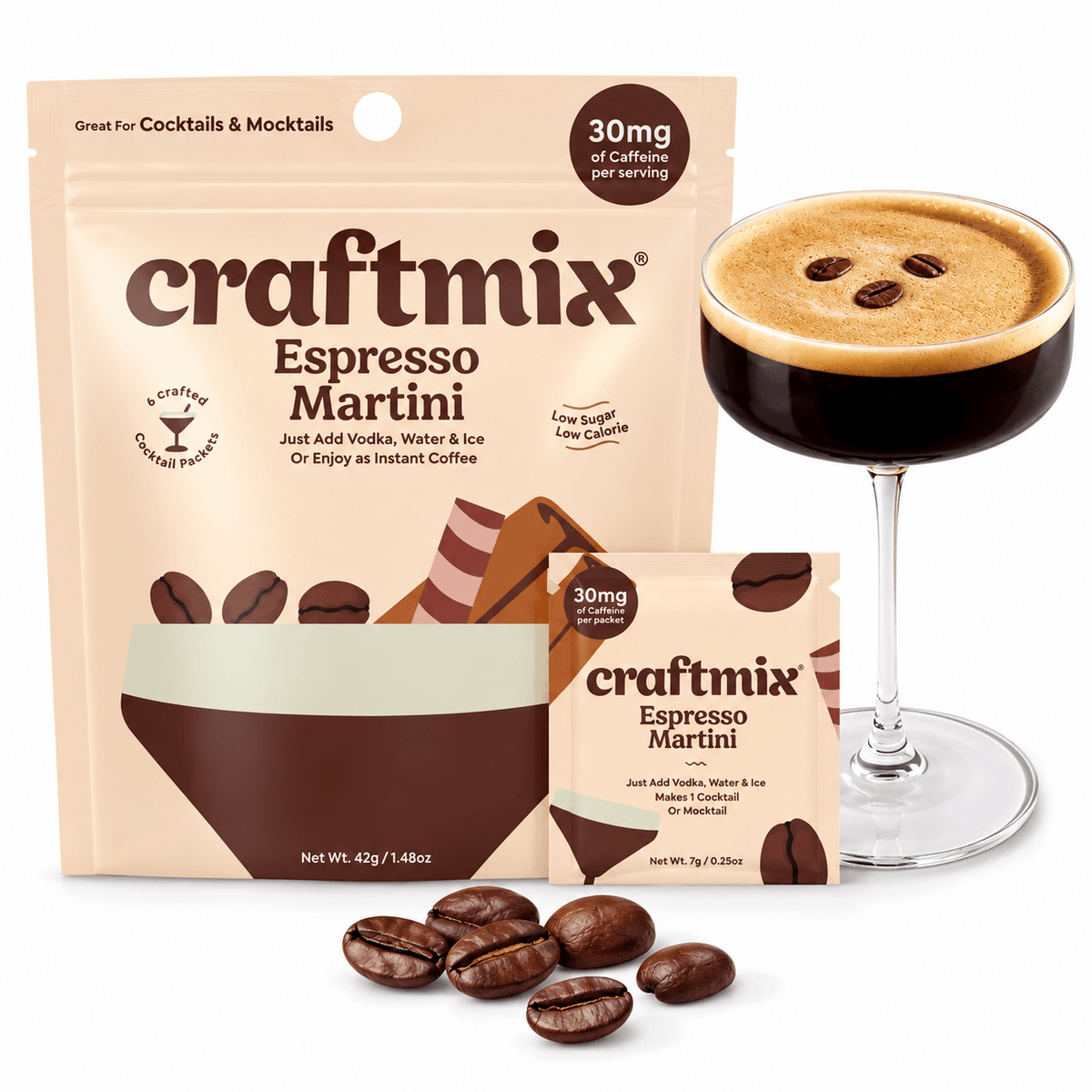 Espresso Martini Cocktail Mixer - Craftmix 6-Pack