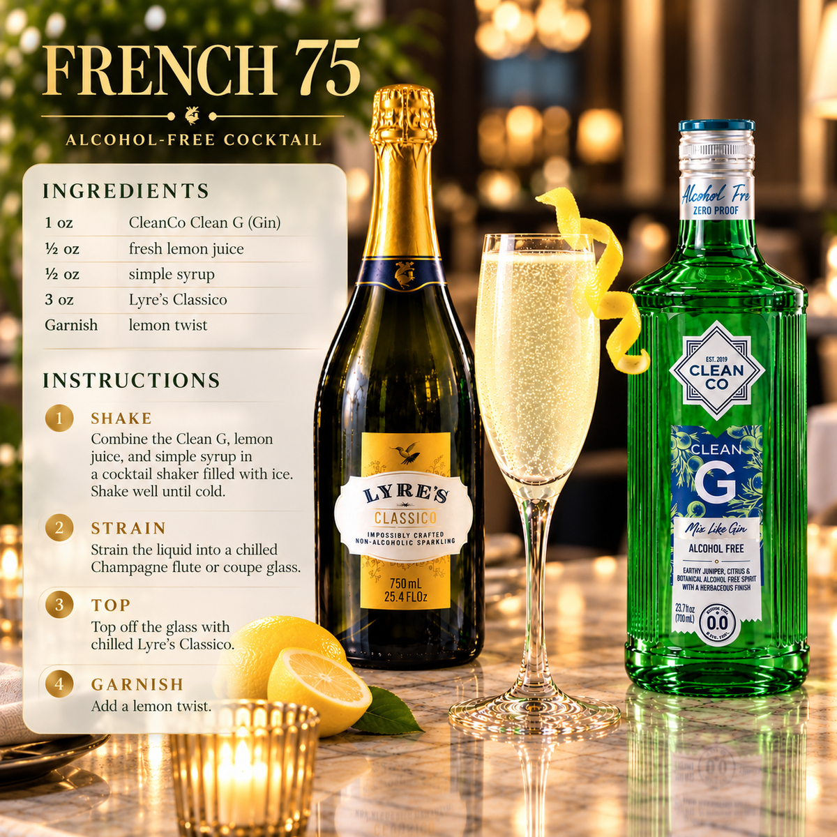 French 75 Duo - Non-Alcoholic Set