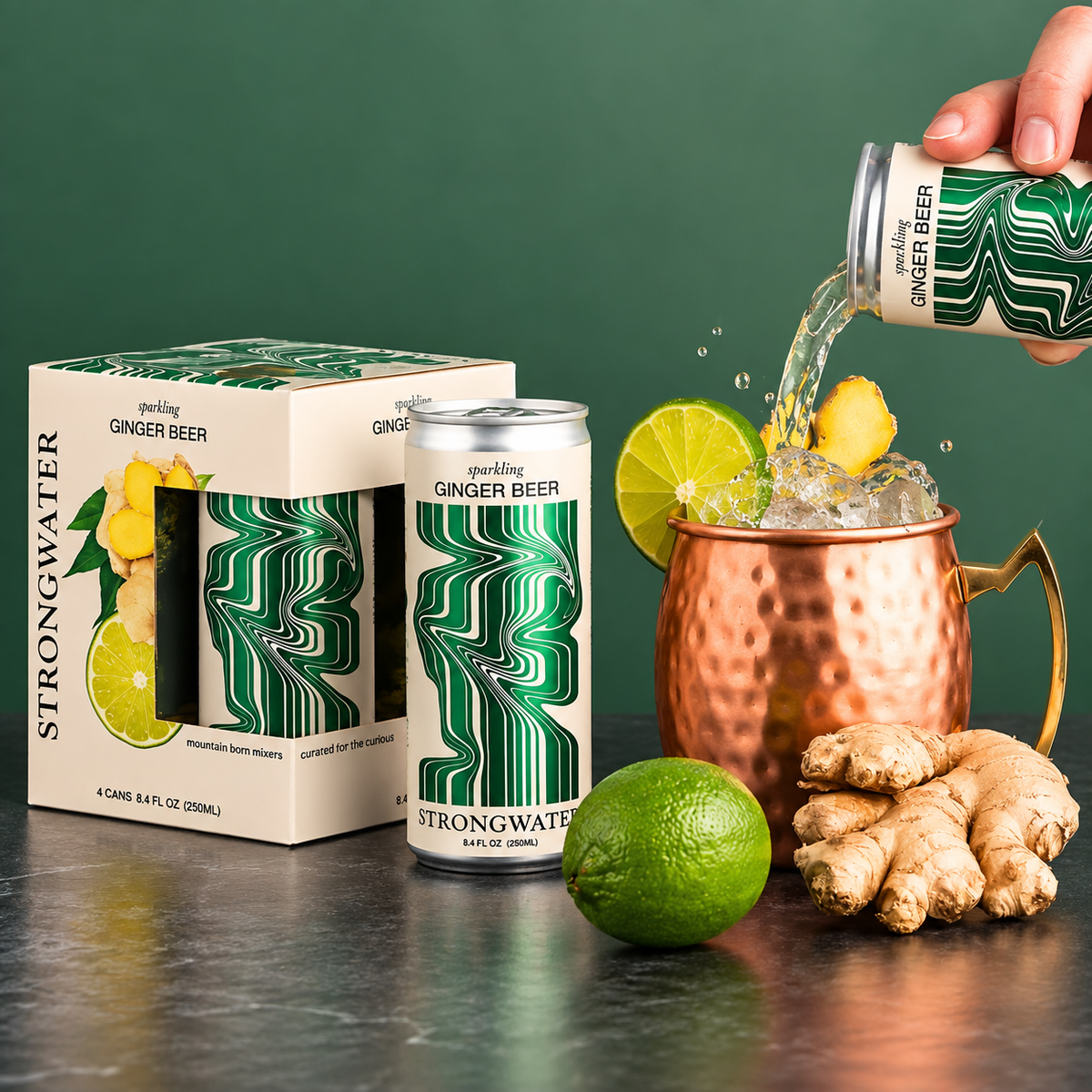 Ginger Beer - 4 Can Pack - Strongwater