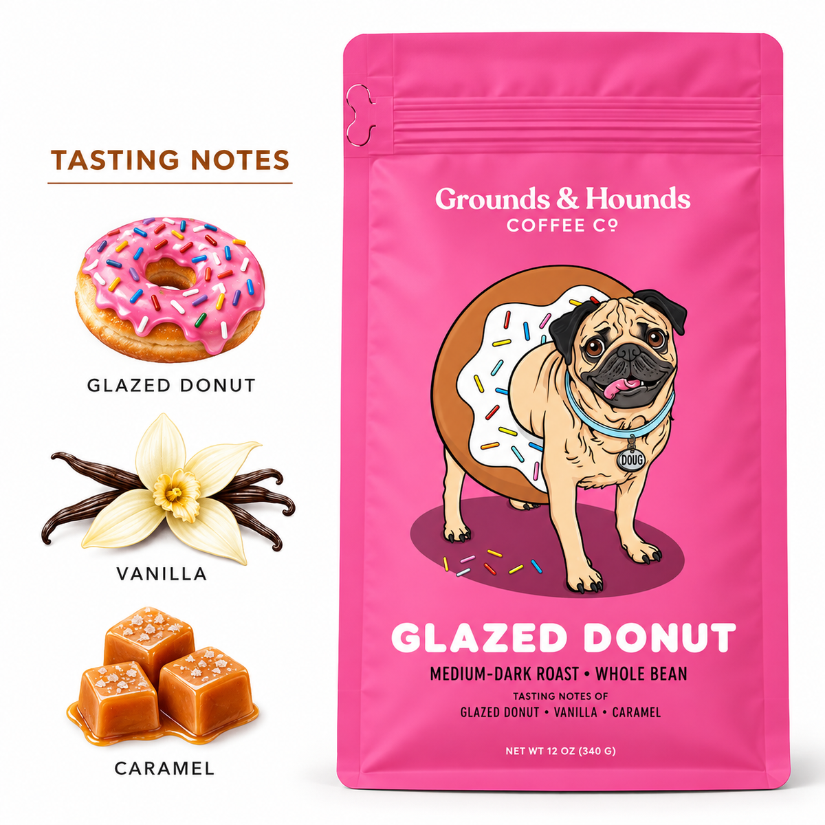 Glazed Donut Blend Coffee - Medium Dark Roast