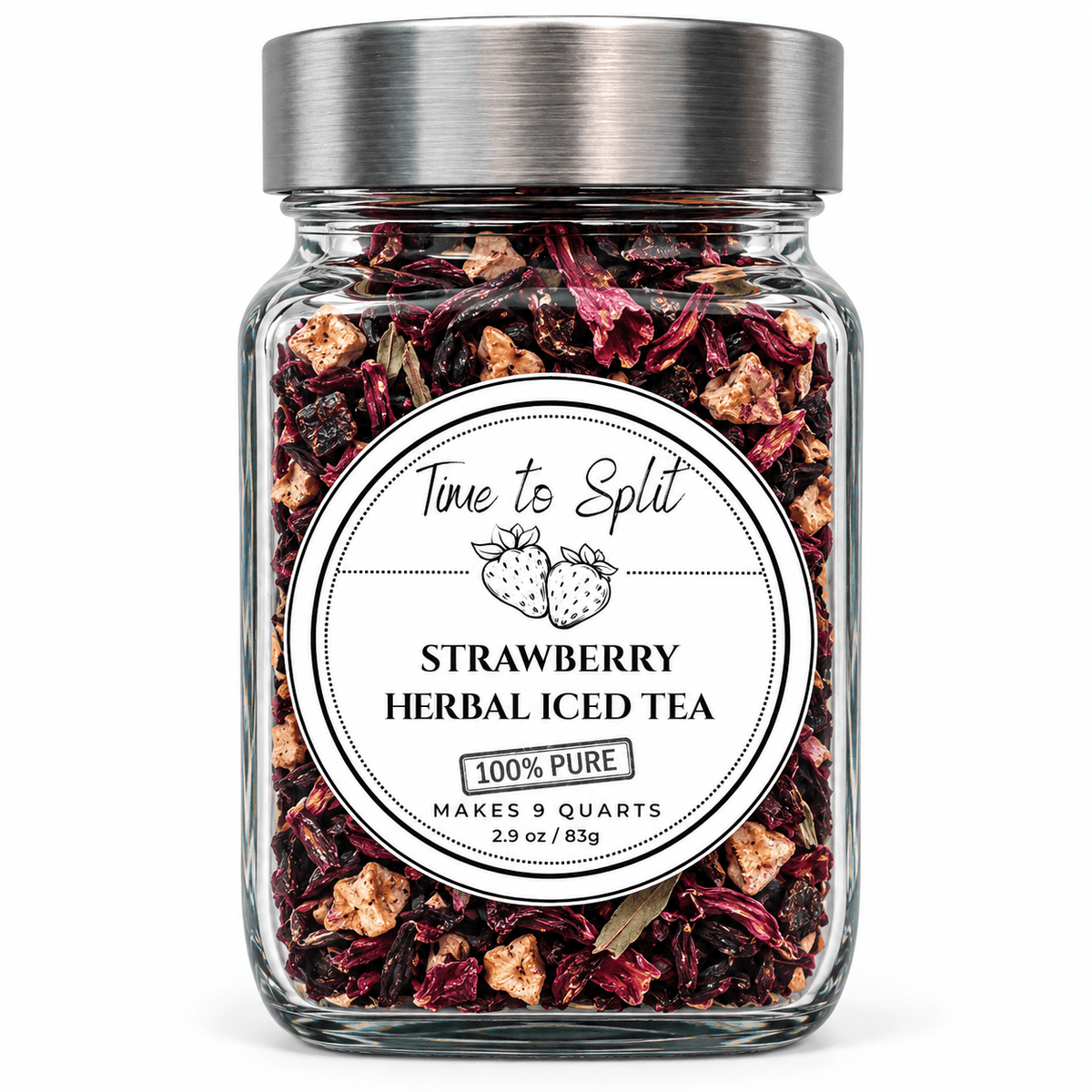 Strawberry Loose Leaf Iced Tea - Fruity Tea Blend