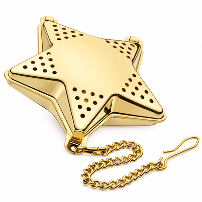 Loose Leaf Tea Infuser - Gold Star Tea Strainer