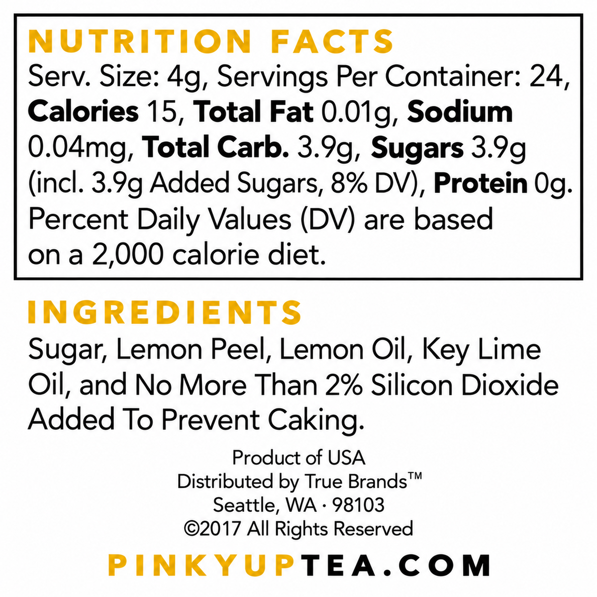 Sugar - Flavored Granulated Trio - Pinky Up
