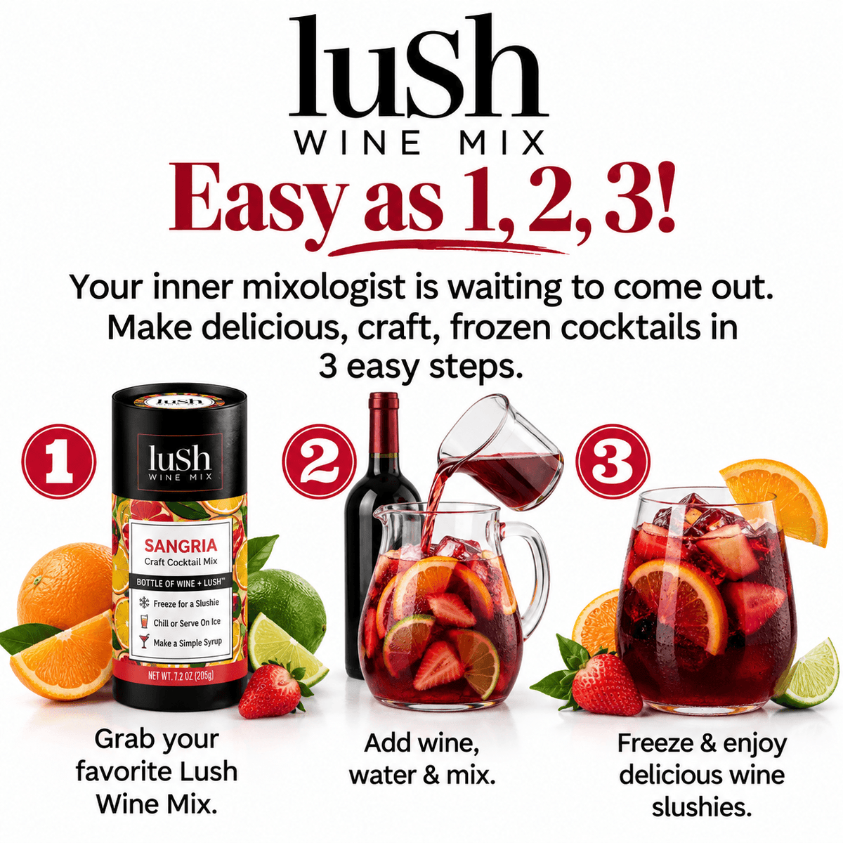 Sangria Craft Cocktail Mixer - Lush