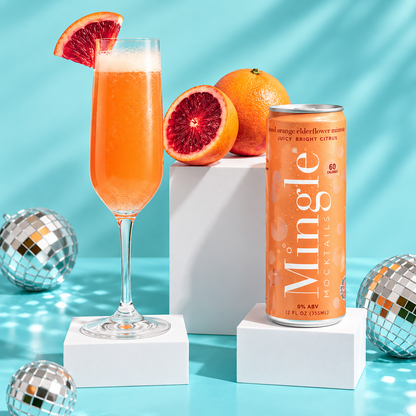 Mimosa - Blood Orange Elderflower Mocktail - Mingle