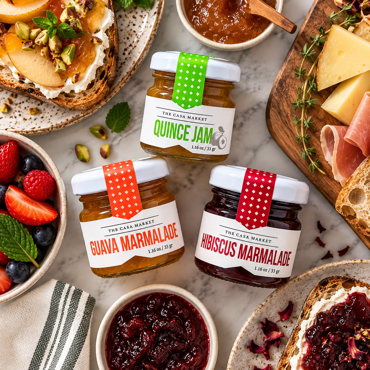 Mini Marmalade Variety Trio - Guava, Quince & Hibiscus