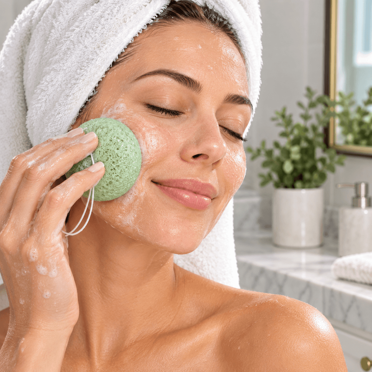 Konjac Facial Cleansing Sponge - Natural Face Sponge