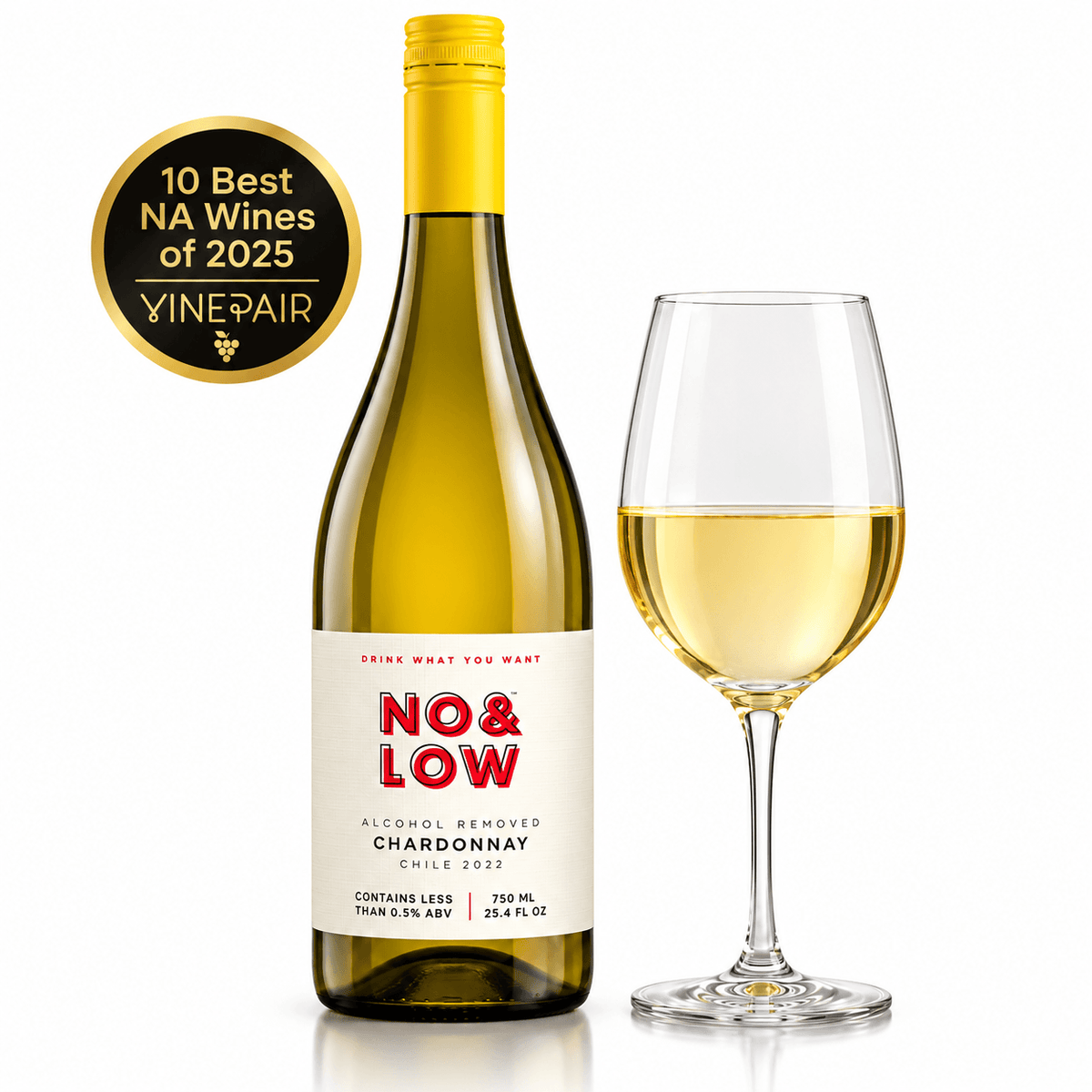 Non-Alcoholic Wine Duo - Chardonnay & Cabernet Sauvignon - No & Low