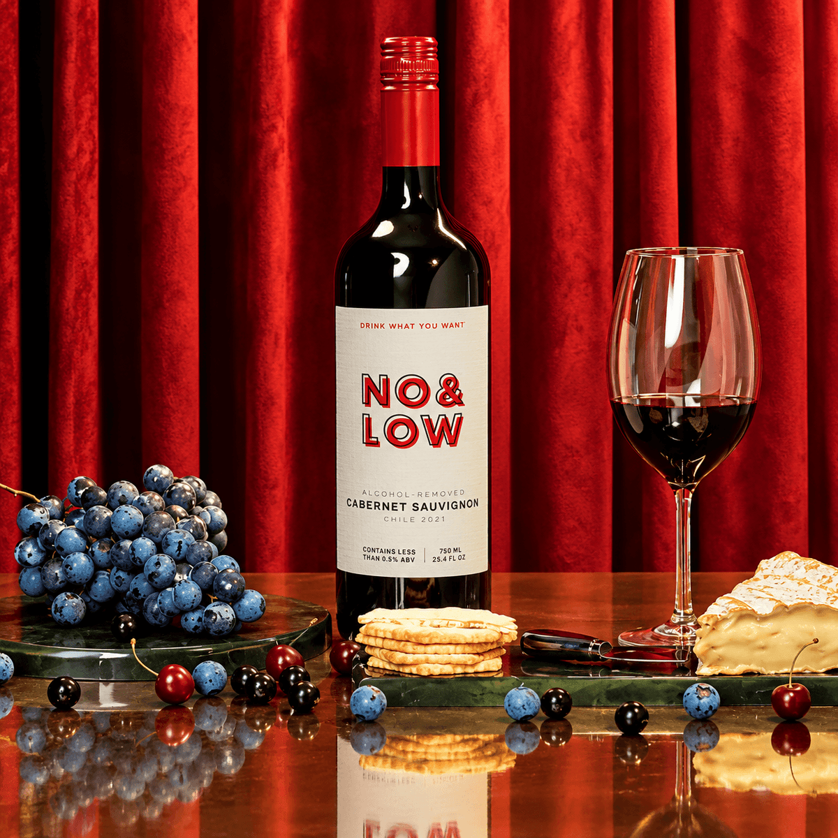 Non-Alcoholic Wine Duo - Chardonnay & Cabernet Sauvignon - No & Low