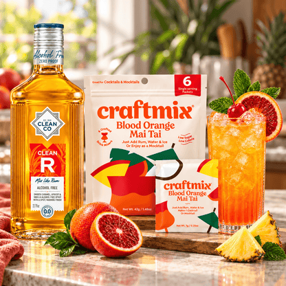 Non-Alcoholic Mai Tai Cocktail Set - Rum & Blood Orange