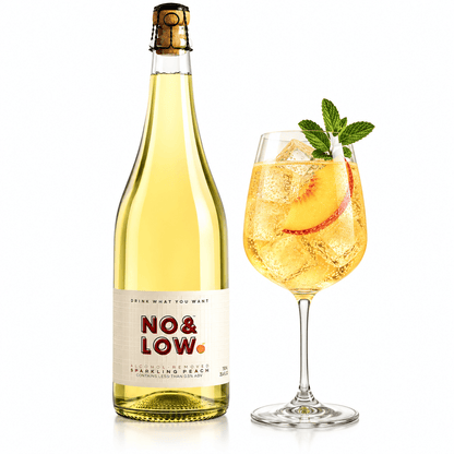 Non-Alcoholic Peach Sparkling Wine - No & Low