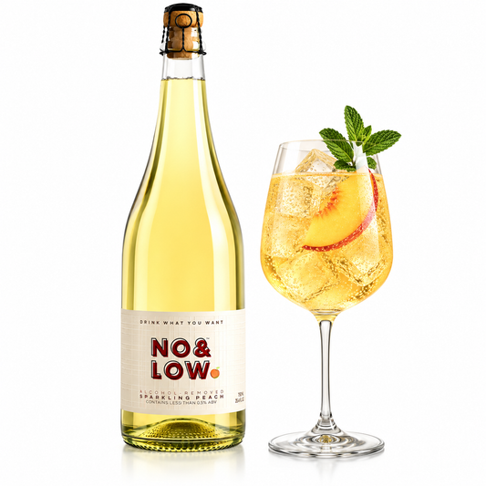 Non-Alcoholic Sparkling Peach Wine - No & Low