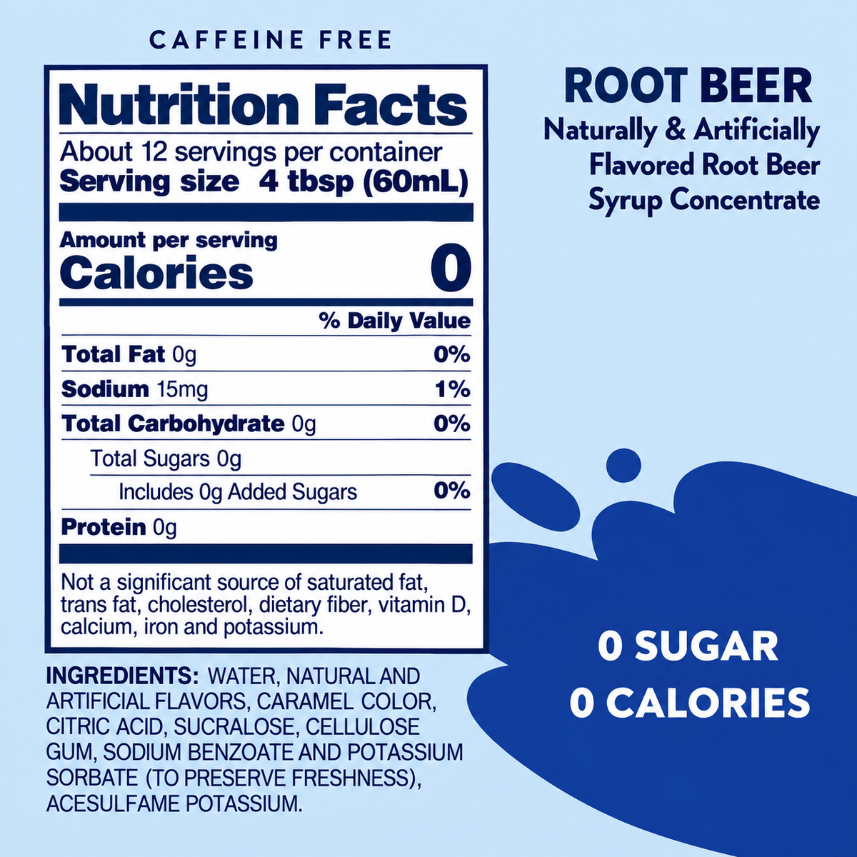 Root Beer Syrup - Jordan's Sugar Free