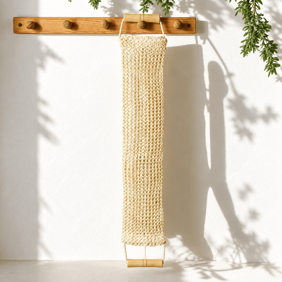 Sisal Body Scrubber - Bamboo Handle Body Strap