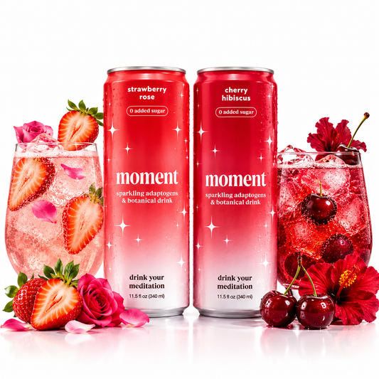 Sparkling Strawberry & Cherry Mocktail - Moment