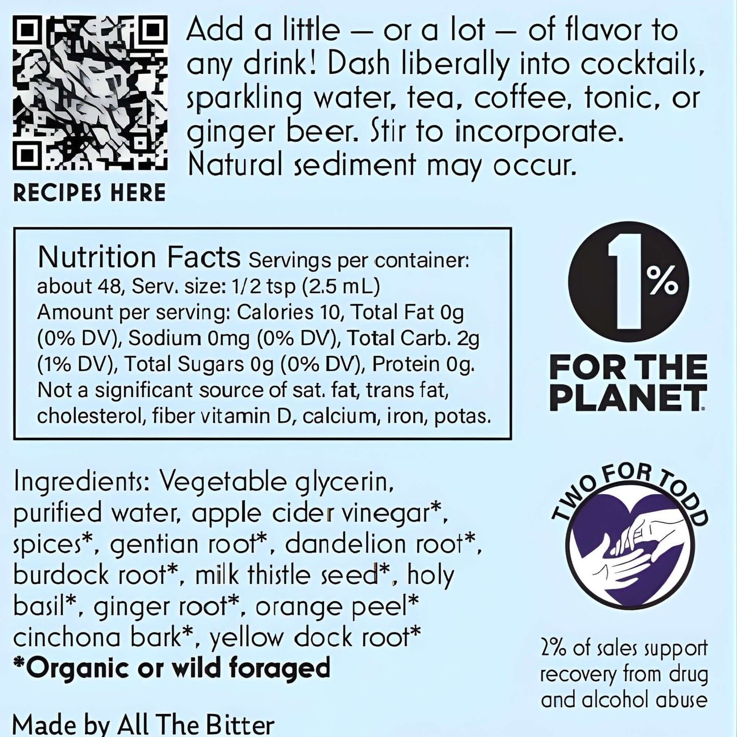 Aromatic Bitters - All the Bitter - No Alcohol