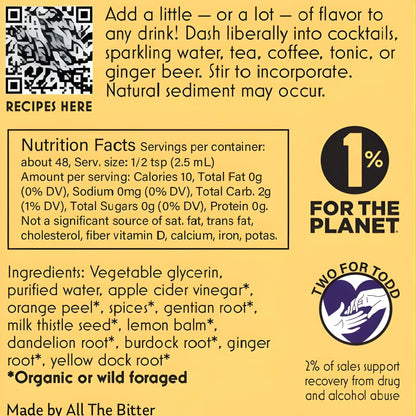 Orange Bitters - All the Bitter - No Alcohol