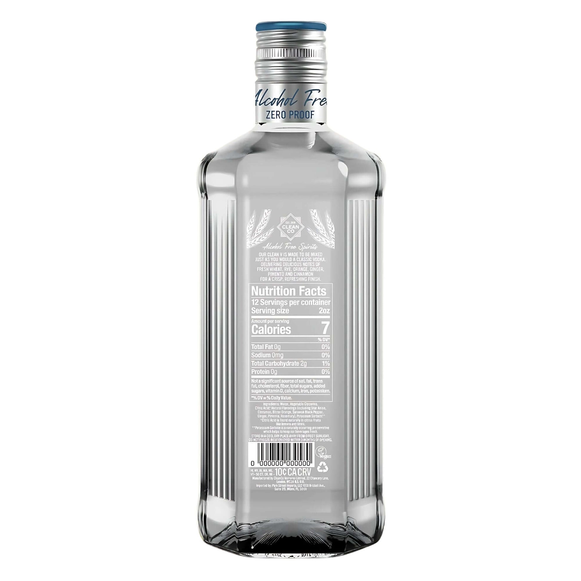 CleanCo Clean V Zero Proof Vodka