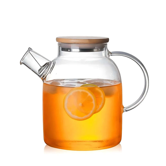Glass Kettle With Filter & Bamboo Lid 54 Oz