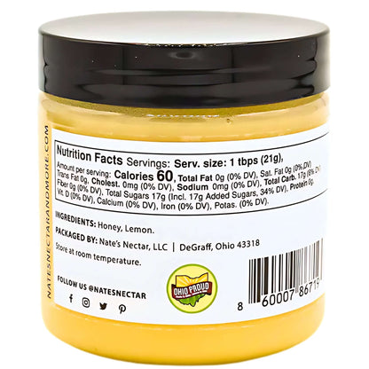 Nate's Nectar Lemon Creamed Honey