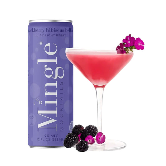 Blackberry Hibiscus Bellini Mocktail - Mingle