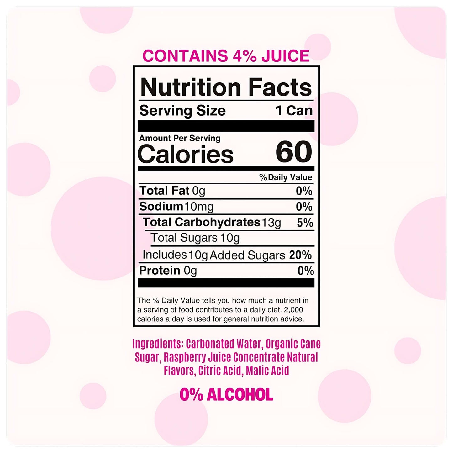 Sparkling Raspberry Rosé Mocktail - Mingle