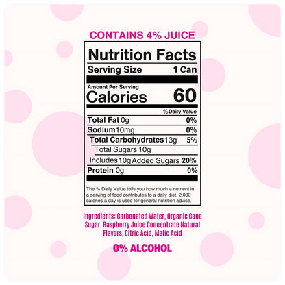 Sparkling Raspberry Rosé Mocktail - Mingle