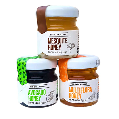 Mini Honey Trio - Mesquite, Avocado, & Wildflower
